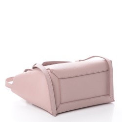CELINE Grained Calfskin Micro Belt Bag Vintage Pink
