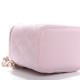 CHANEL Caviar Quilted Mini Vanity Case With Chain Light Pink