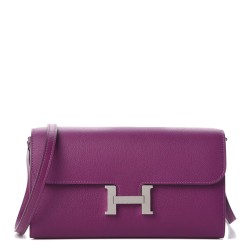 HERMES Evercolor Constance Wallet To Go Anemone