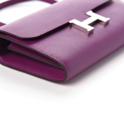 HERMES Evercolor Constance Wallet To Go Anemone