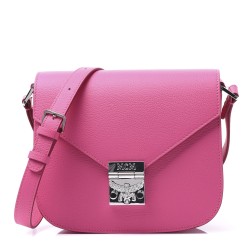 MCM Calfskin Patricia Small Crossbody Bag Pink